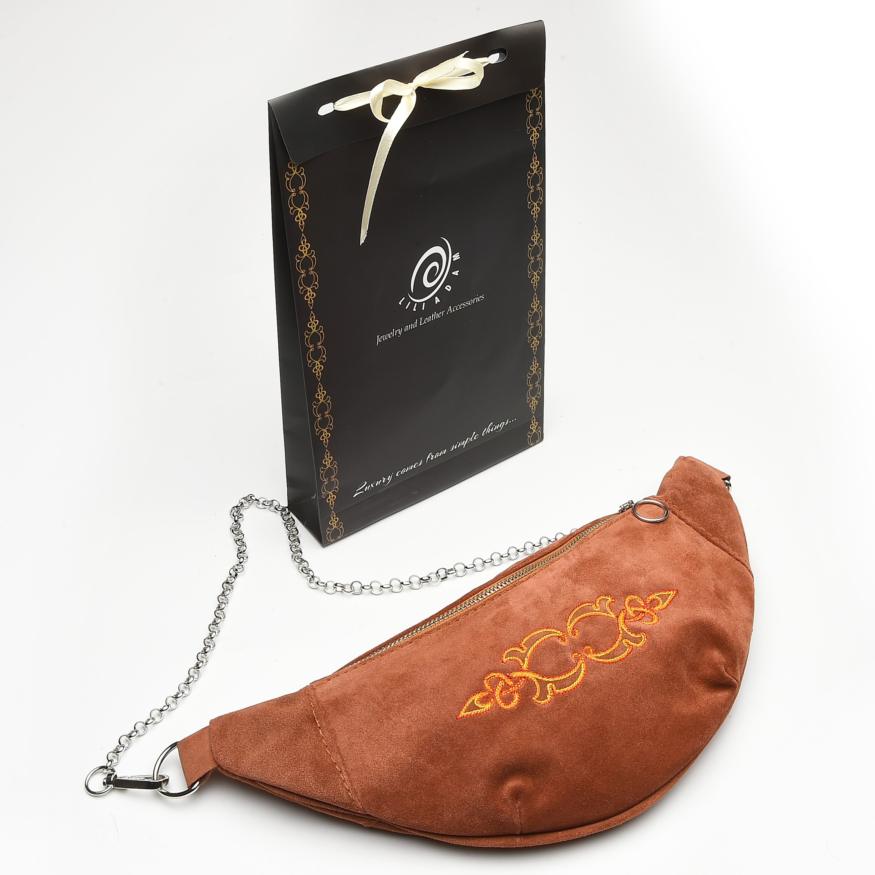 Suede Stud Bag (加購$198)