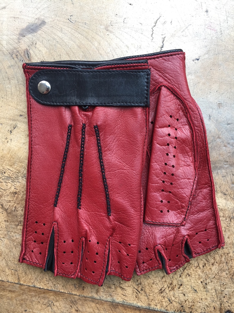 leather cycling gloves fingerless