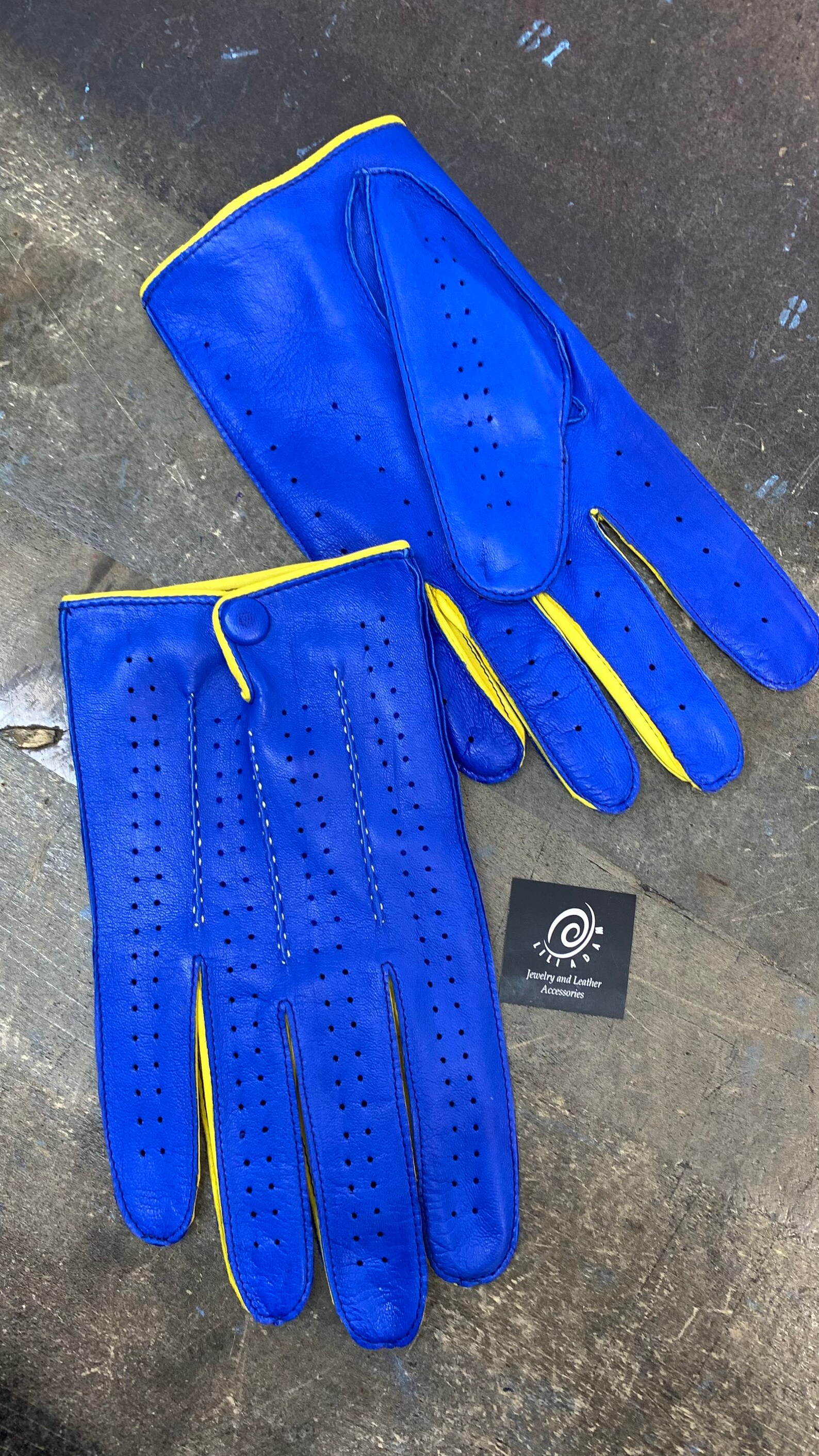 Leather Driving Gloves for Men/ Leather Gloves/ Etsy