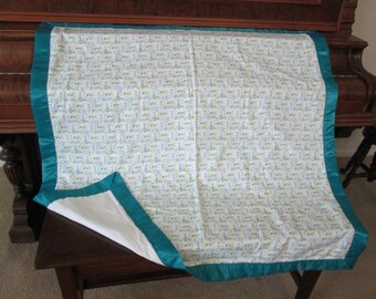 Love My Daddy Mommy Blanket: Flannel Baby Toddler Blanket (40x40)