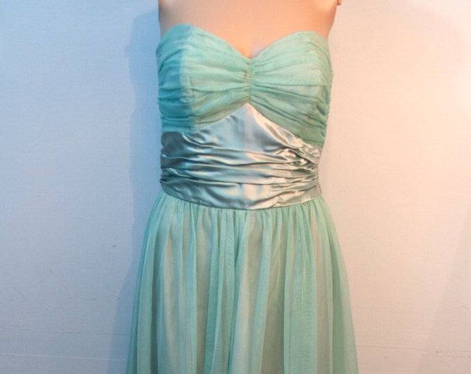 Vintage 1950s Fred Perlberg Dance Originals Formal Prom Dress Gown ...