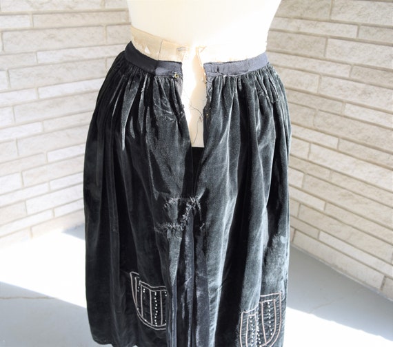 Vintage Edwardian Black Bow Skirt