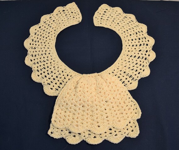 Vintage Cream Crochet Trim Collar 40s 50s Cream Crocheted Collar - Etsy main image 4