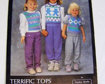 Vintage childrens quilted tops sewing pattern