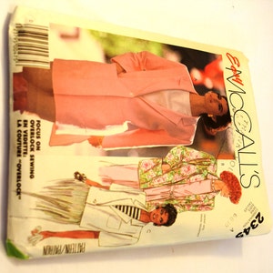 Vintage 1980s McCalls 2345 unlined jacket sewing pattern image 1