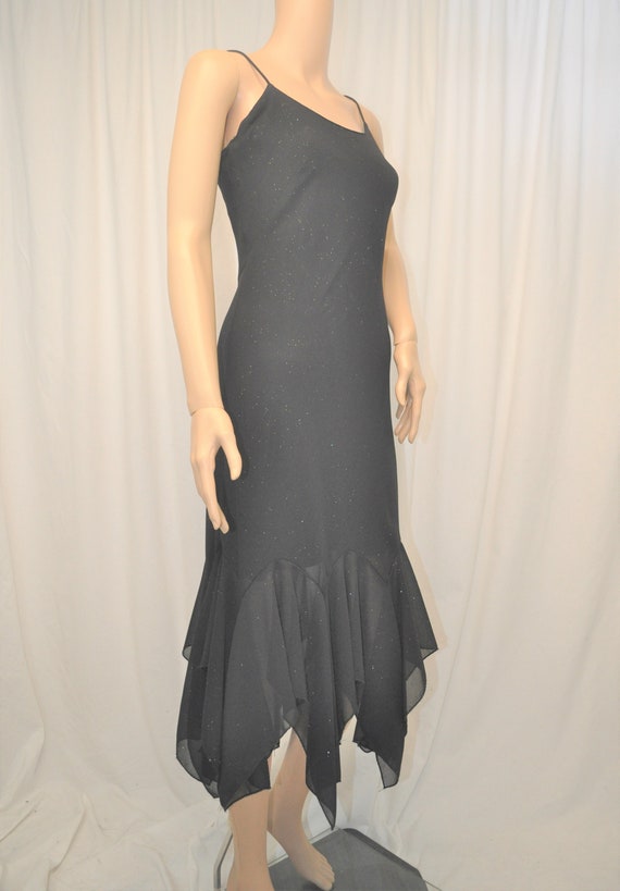 Vintage 1990s Onyx Nite black cocktail dress with… - image 6