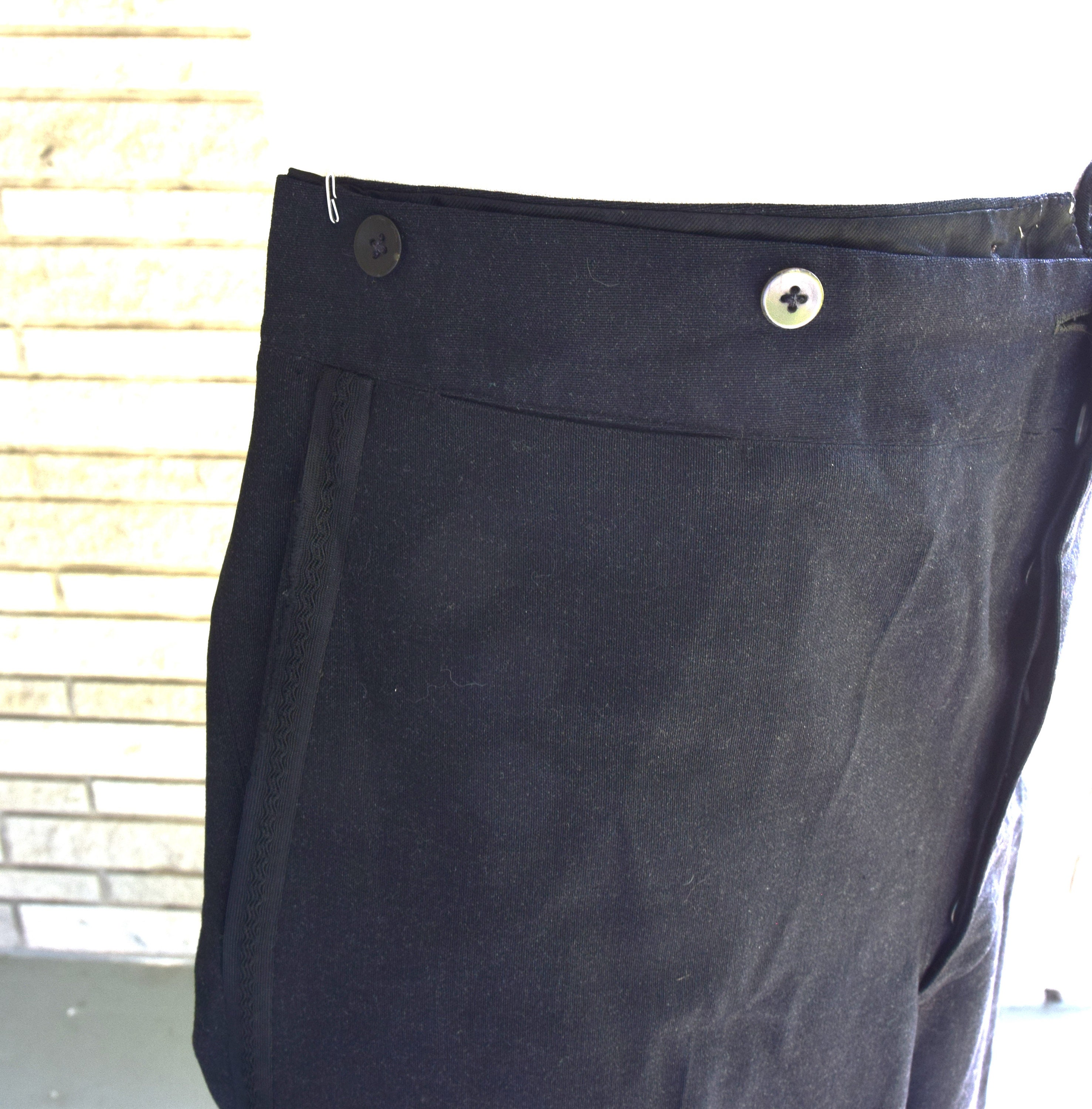パンツ 1940's germany black wool slacks s-l1200.jpg