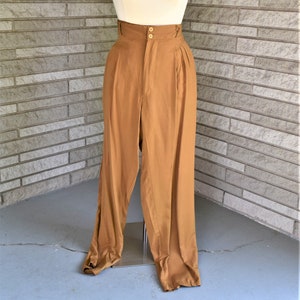 80s Issey Miyake Linen Gurkha Belted Pants Womens 26” Vintage