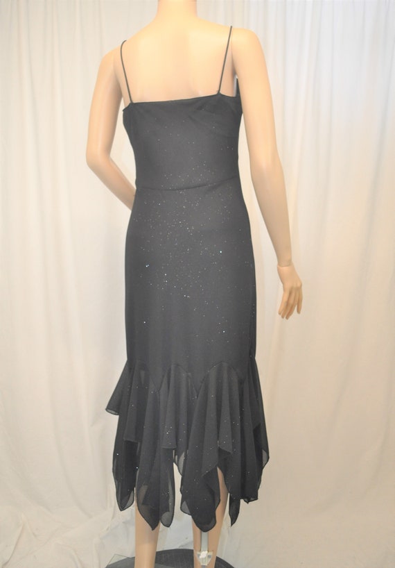 Vintage 1990s Onyx Nite black cocktail dress with… - image 4