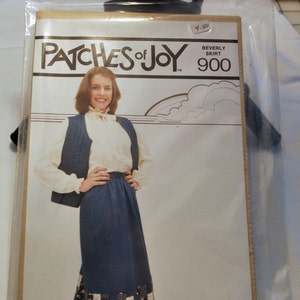 Quilted vest and patchwork skirt sewing pattern