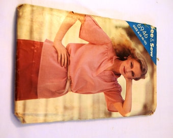 Vintage1980s Butterick 6946 see & sew blouse sewing pattern