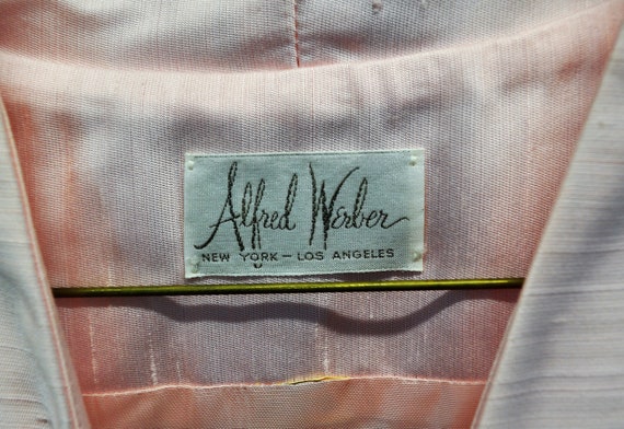 Vintage 1960s Alfred Weber pink silk dupioni shor… - image 7