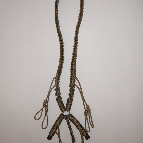 Hand Crafted Paracord Call Lanyards Holds up to 4 Calls and a Whistle