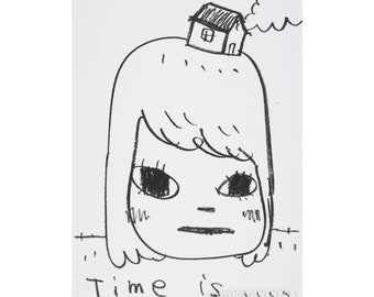 Yoshitomo Nara - &quot;Time Is...&quot; Matte Art Print