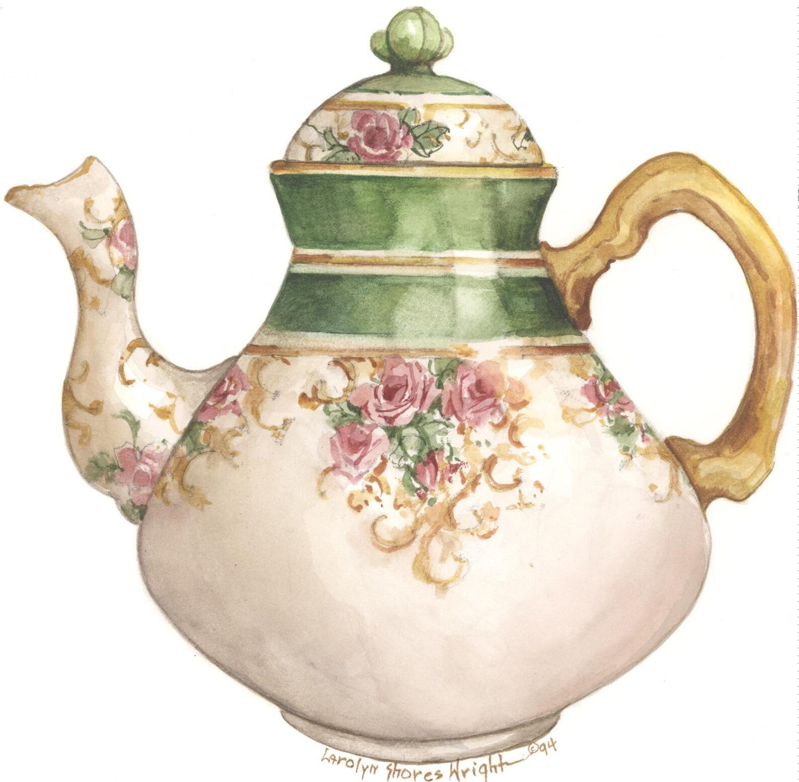 Rhapsody Teapot 10 X 10 Lithograph Etsy