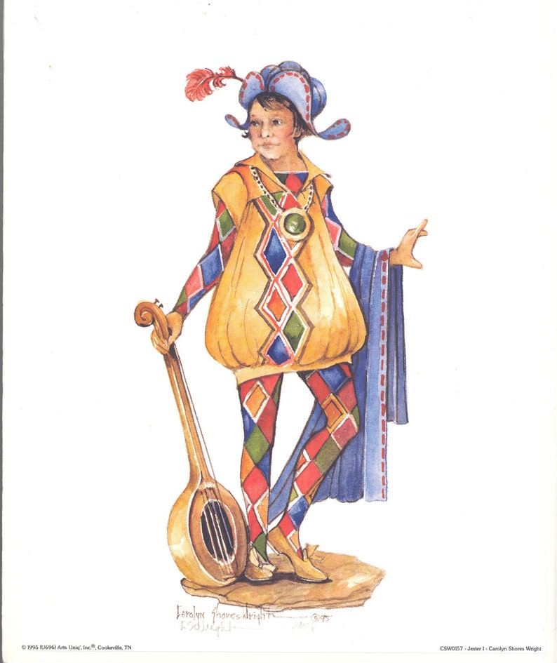 Jester I 10 x 8 lithograph image 1