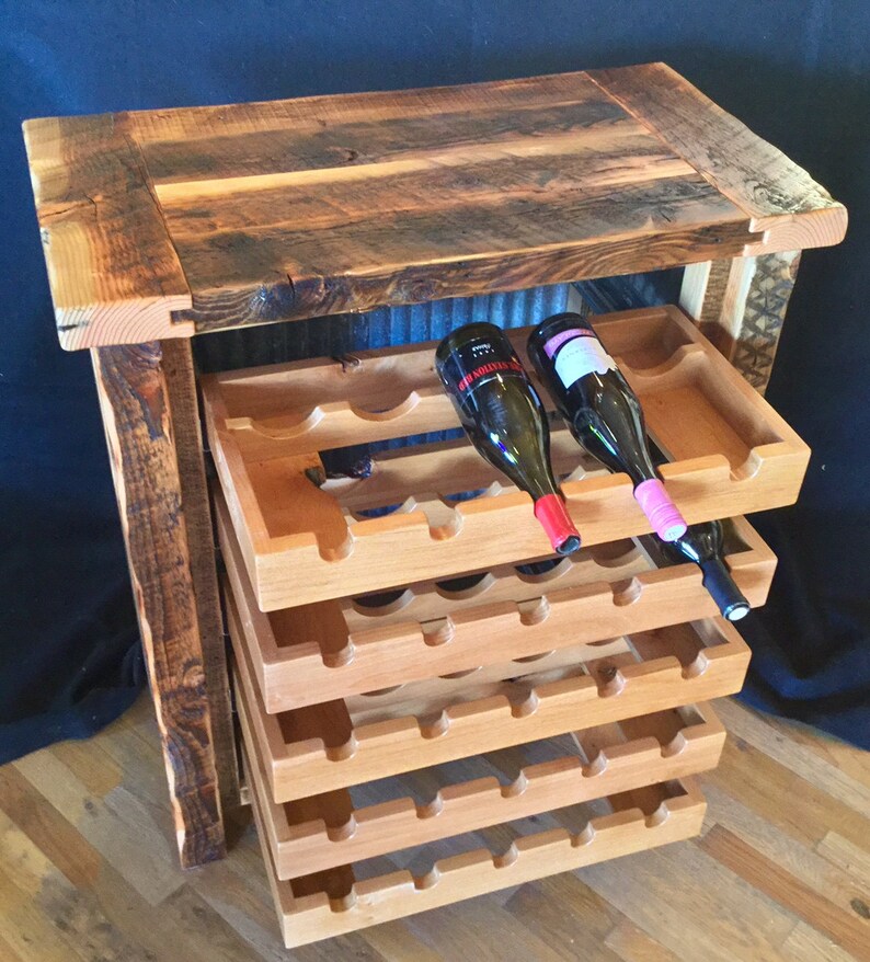 Wine Storage Rack with Pull Out Wine Shelves FREIGHT NOT Etsy