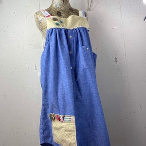 Ladies Rustic Restyle Apron Style Jumper Tunic Denim Look up - Etsy