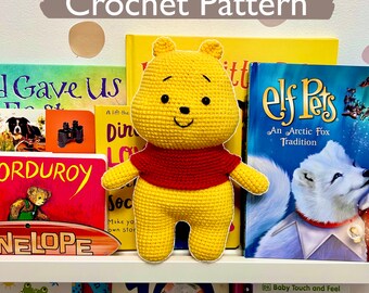 Winnie the Pooh Crochet PATTERN | Bear Amigurumi Pattern (digital download)