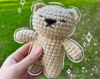 MOTIF d'ours en peluche au crochet sans couture | Motif amigurumi ours | Peluche Chill Cubby au crochet