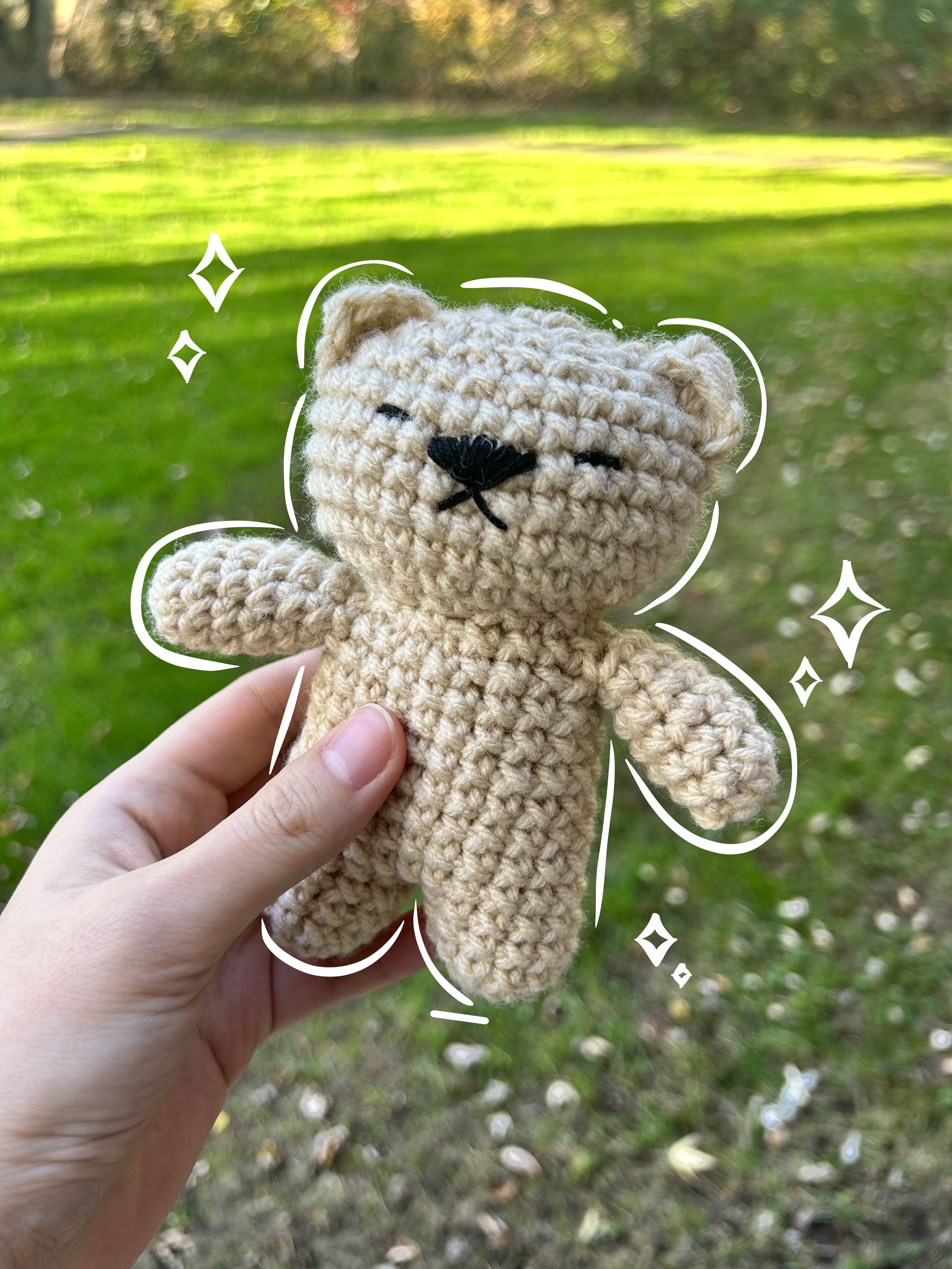 No Sew Crochet Teddy Bear PATTERN | Bear Amigurumi Pattern | Chill ...