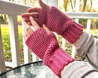Easy Fingerless Gloves Crochet PATTERN | Hand warmer crochet pattern | Easy Crochet Mittens