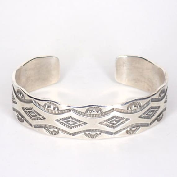 ROCHA,メロハー,AOR,新品,MICHAEL THOMPSON Vintage Sterling Silver Cuff Bracelet Thick Silver With