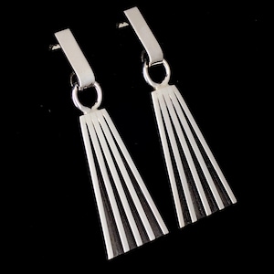As Seen on Yellowstone! Earrings Beth Dutton Sterling Silver: Tom Hawk Navajo image 2