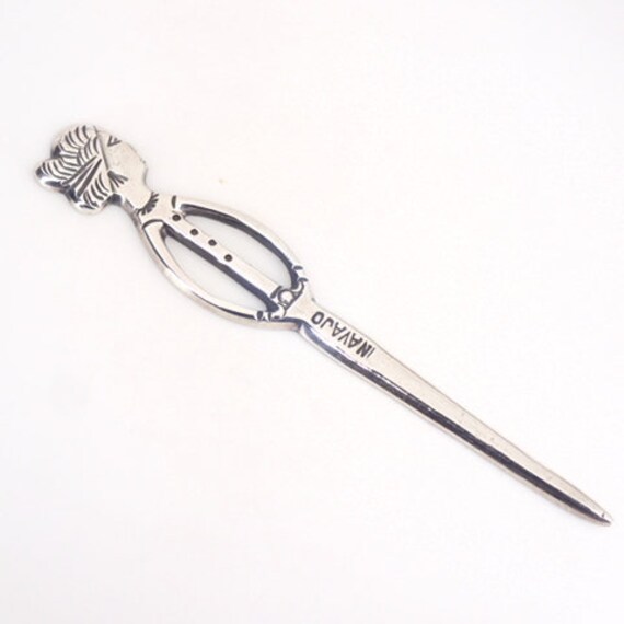 Whimsical Vintage Navajo Sterling Silver Letter Opener Native American Old Whimsical Vintage Navajo Sterling Silver Letter Opener Native American Old