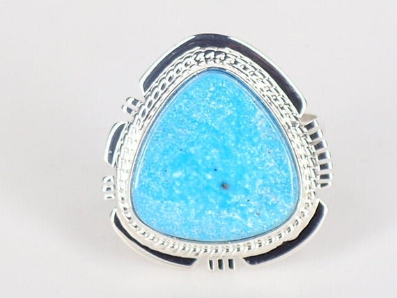Larson Lee Native American Navajo Sonoran Turquoise Sterling Silver Bracelet Larson Lee Native American Navajo Sonoran Turquoise Sterling Silver Bracelet