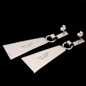 As Seen on Yellowstone! Earrings Beth Dutton Sterling Silver: Tom Hawk Navajo image 4