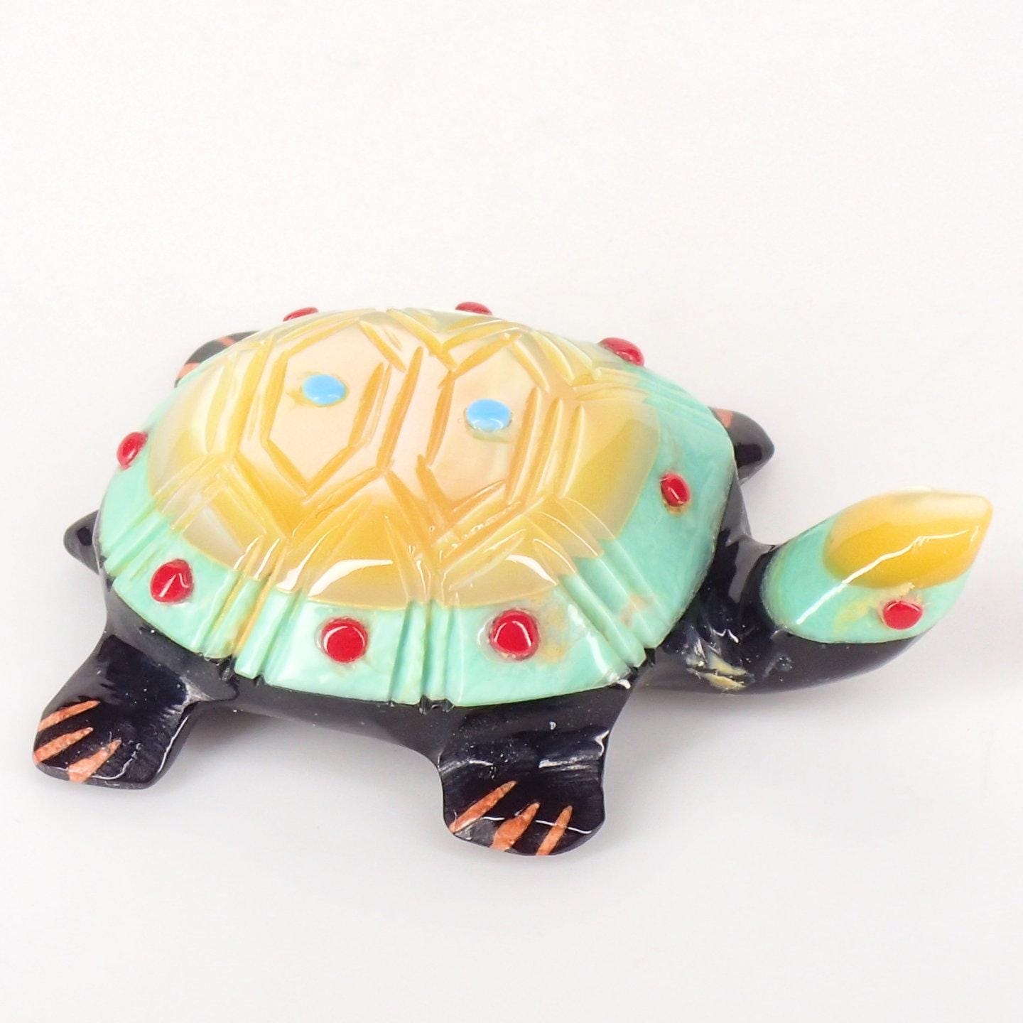 Zuni Turtle Fetish Carving, Andrew Quam - Etsy