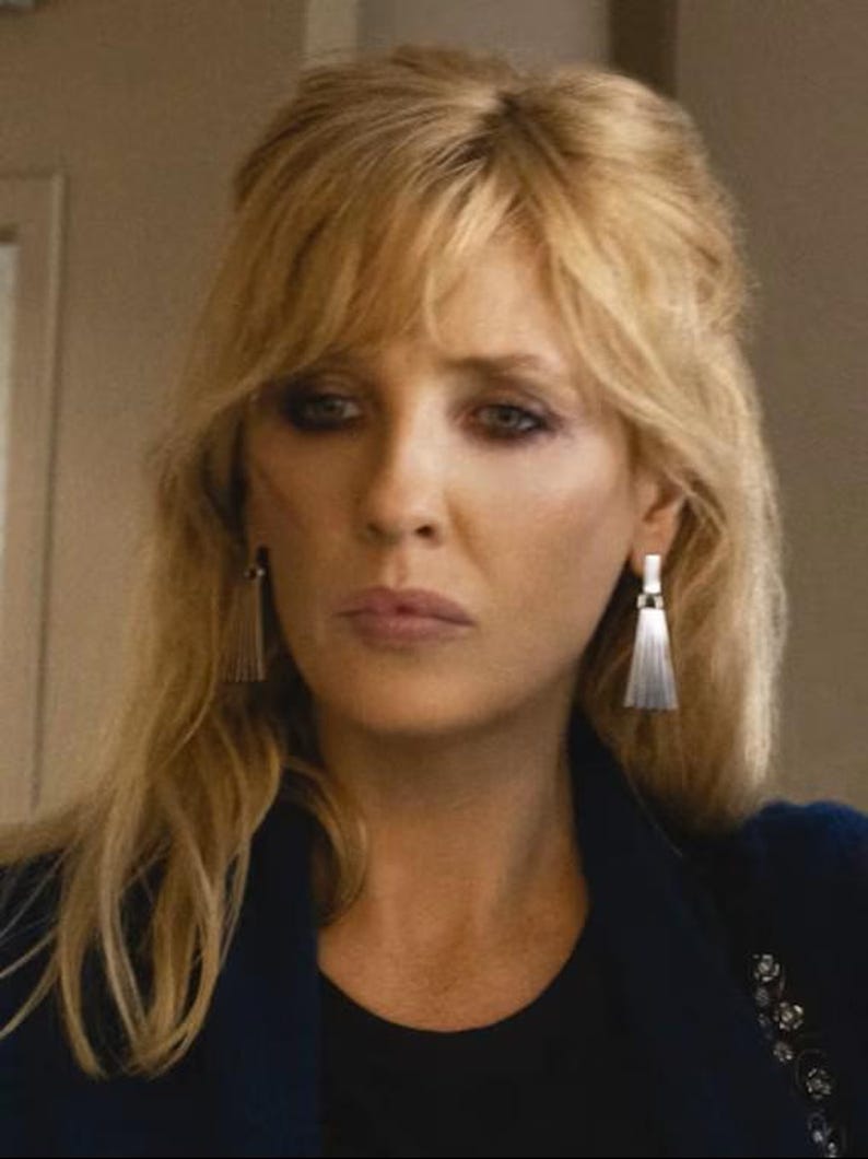 As Seen on Yellowstone! Earrings Beth Dutton Sterling Silver: Tom Hawk Navajo image 5
