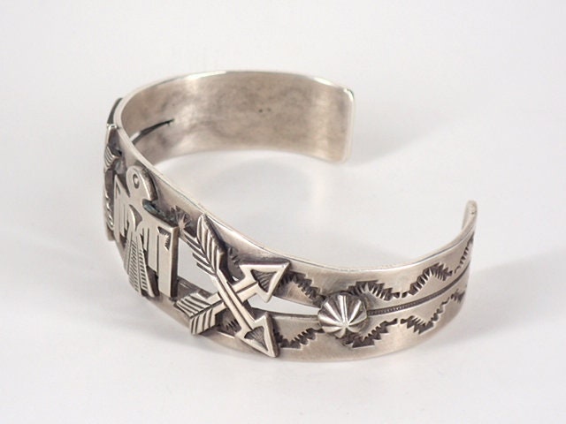 アクセサリー Vintage Fred Harvey SILVER ARROW Bangle アクセサリー Vintage Fred Harvey SILVER ARROW Bangle