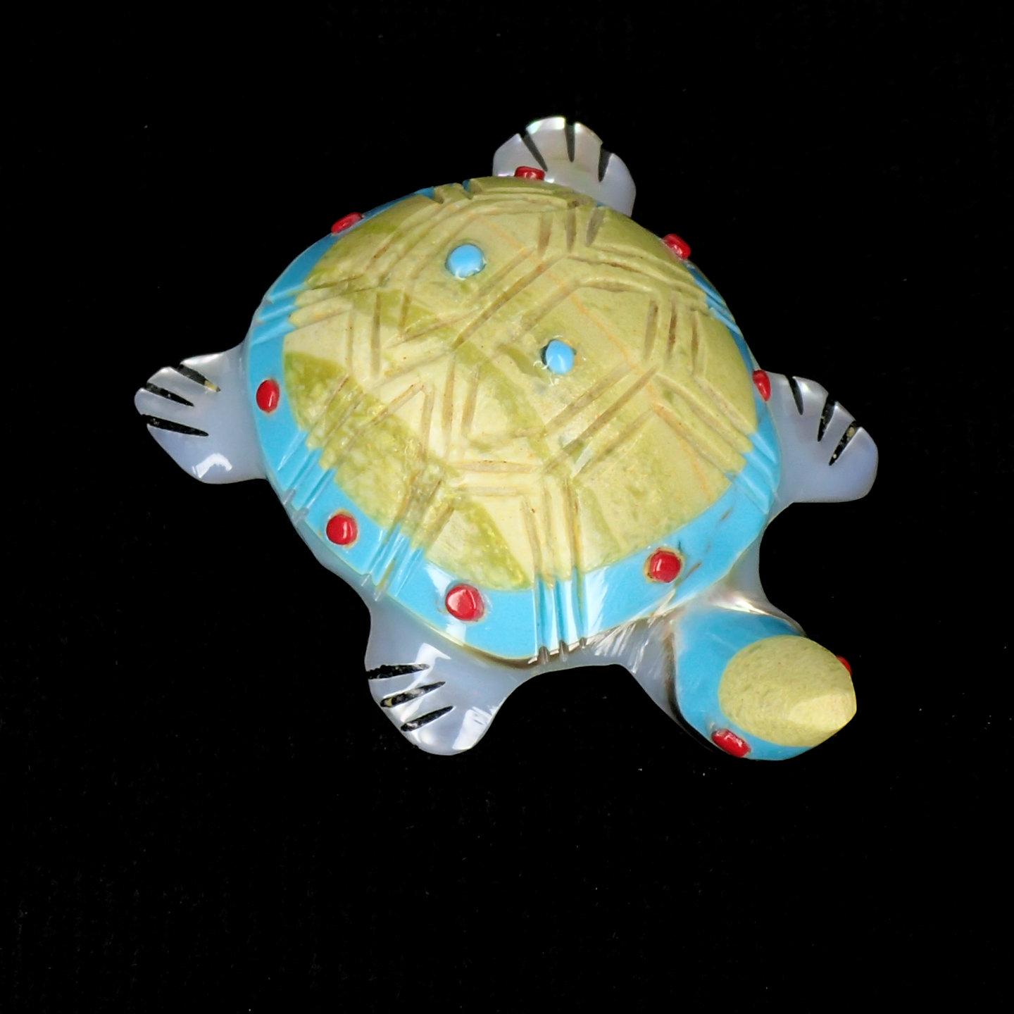 Zuni Turtle Fetish Carving: Andrew Quam - Etsy