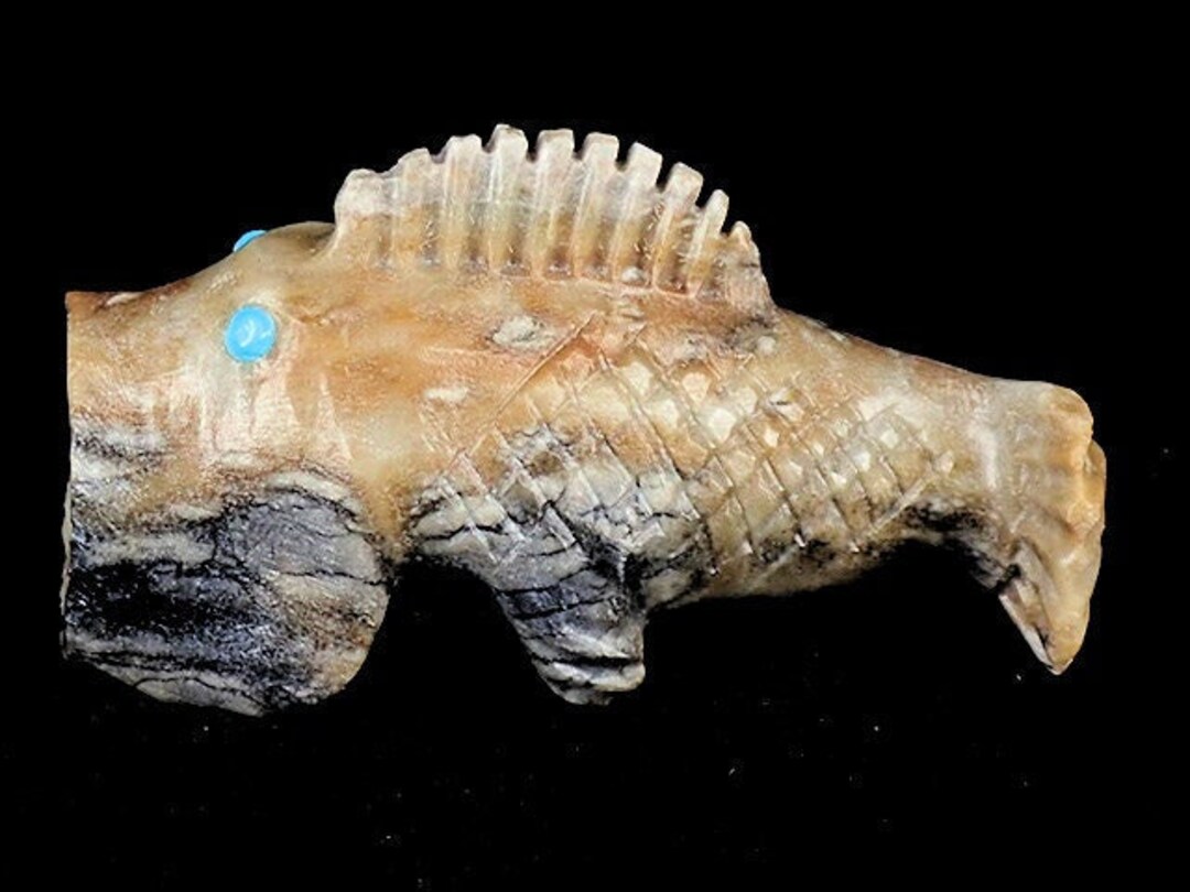 Zuni Fetishes Fish Fetish Carving Wide Mouth Bass Fish One - Etsy