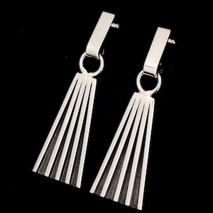 As Seen on Yellowstone! Earrings Beth Dutton Sterling Silver: Tom Hawk Navajo image 8