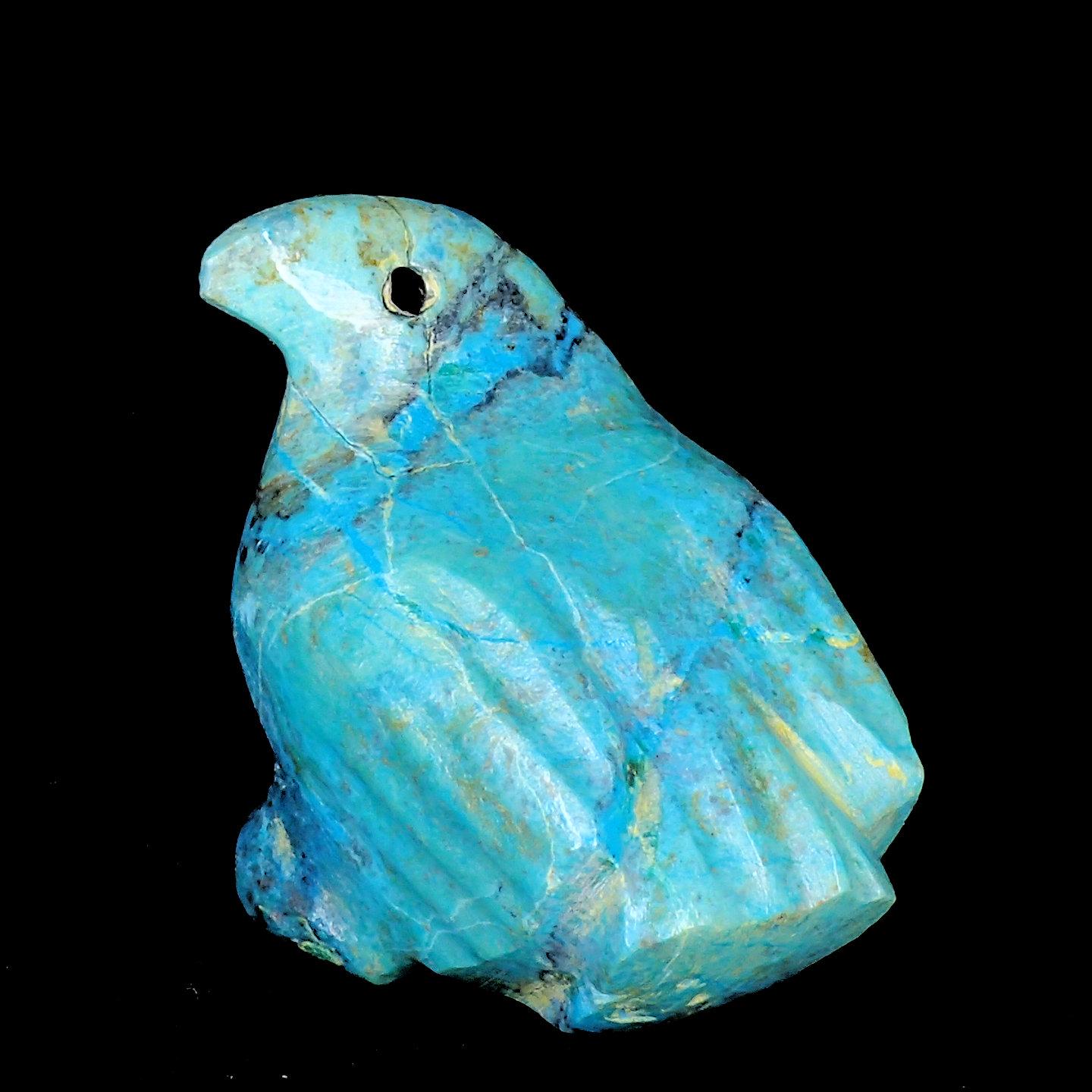 Zuni Fetishes Blue Bird Fetish Carving Chrysocolla Calvert
