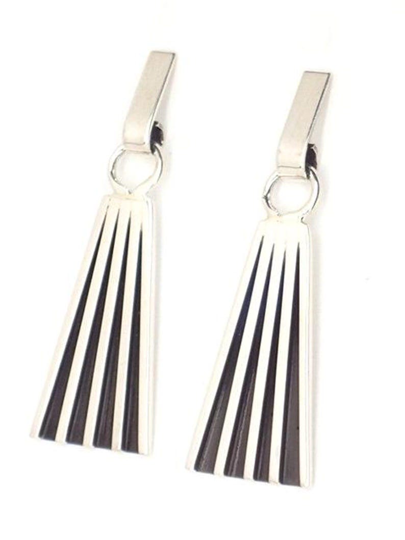 As Seen on Yellowstone! Earrings Beth Dutton Sterling Silver: Tom Hawk Navajo image 6