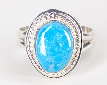 Größe 7 3/4 Sterling Silber Türkis Ring