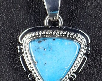 新着！ナバホ族キングマンターコイズスターリングシルバー