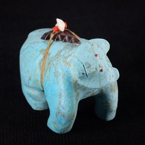 Zuni Fetishes】ズニ族ハンドメイド石彫フェティッシュ＜BEAR