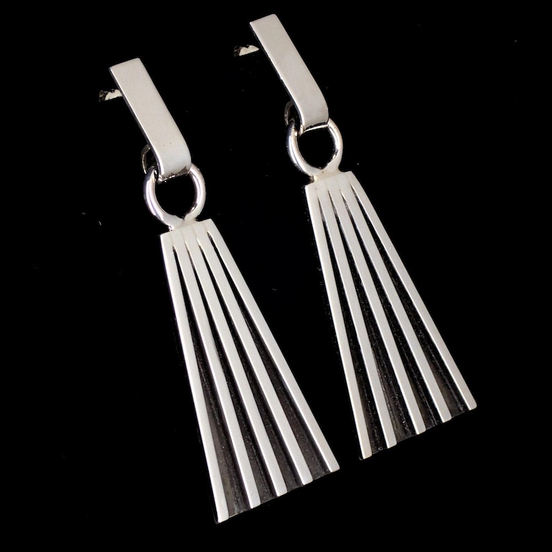 As Seen on Yellowstone! Earrings Beth Dutton Sterling Silver: Tom Hawk Navajo image 9