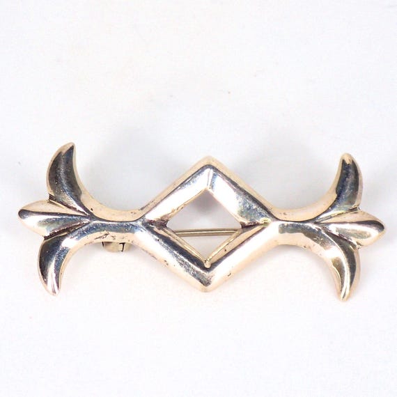Vintage Old Pin Sandcast Sterling Silver Navajo Jewelry Old Pawn