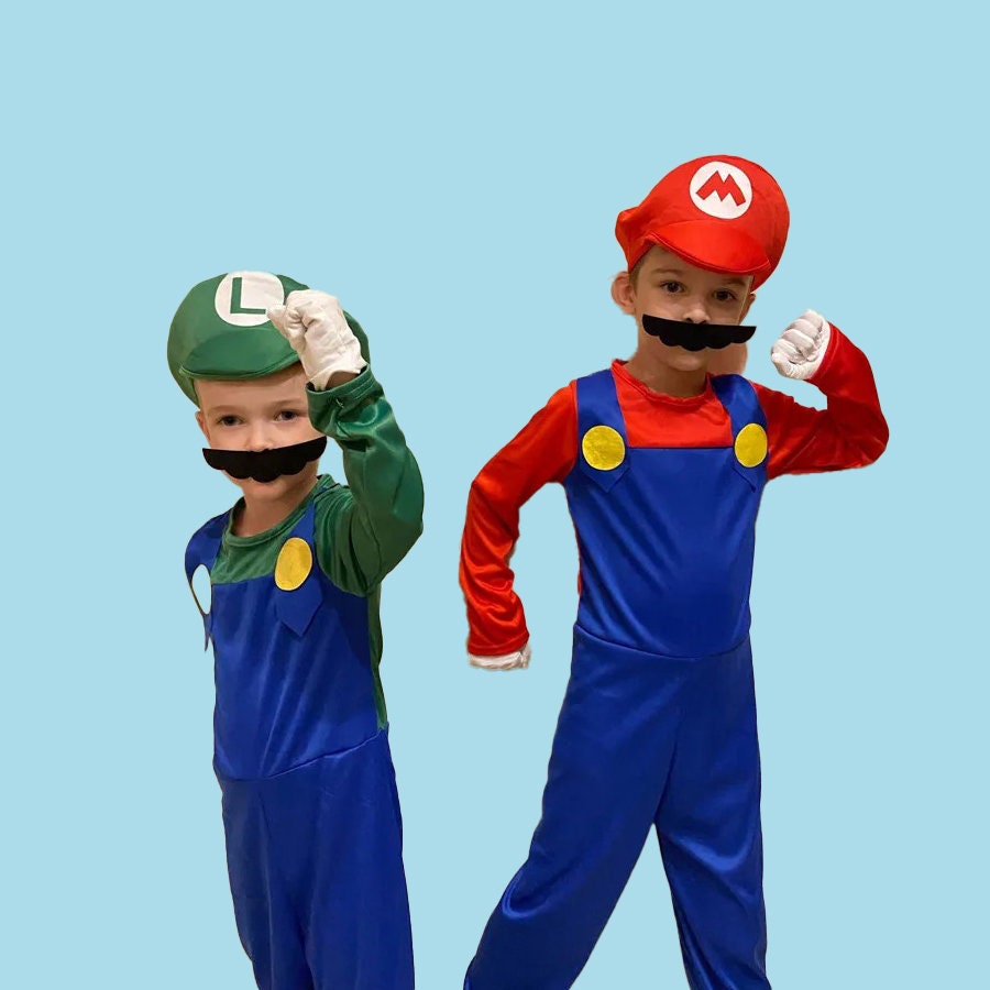 SAZAC Fleece Costume Super Mario Bowser Luigi Wario Yoshi Halloween Costume