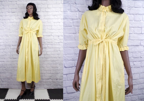 Vintage 1960s Loungees House Coat Loungewear - Med