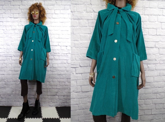 Vintage 1950s Turquoise Bellariva Corduroy Peter P