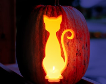 ハロウィン猫カボチャ彫刻ジャックオーランタンパターン10個