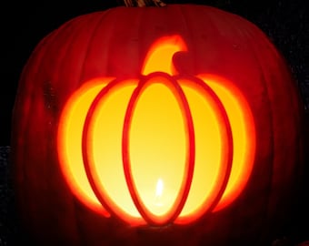 Printable Pumpkin-ception Pumpkin Carving Stencil | Halloween Pumpkin Carving Template | Pumpkin Jack-o-Lantern Carving