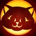 Printable Kitten Pumpkin Carving Stencil | Halloween Pumpkin Cat ...